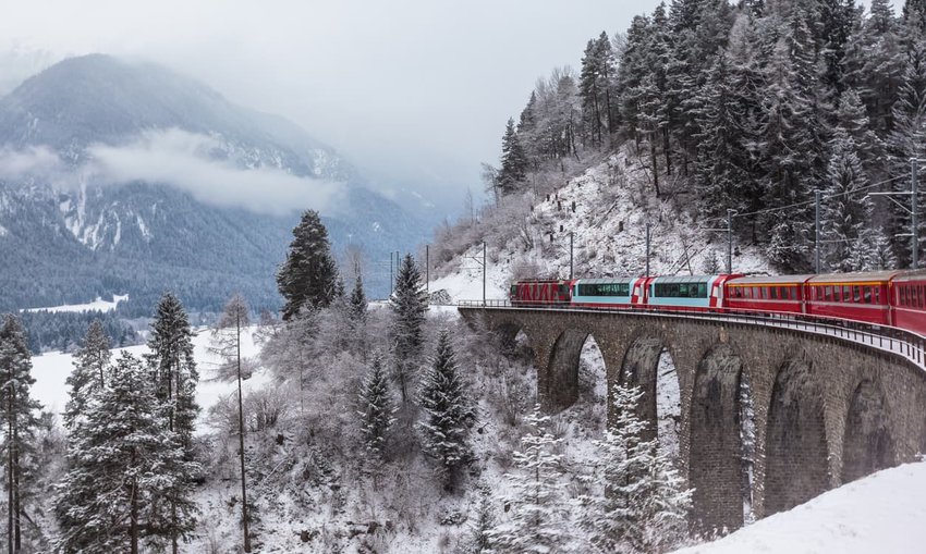 Glacier Express - Zermatt to St. Moritz, Switzerland