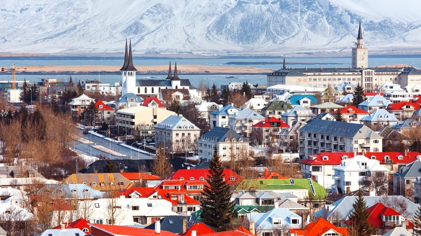 Cityscape of Reykjavik, Iceland