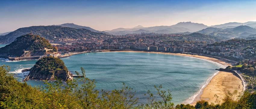 La Concha Beach, San Sebastian, Spain