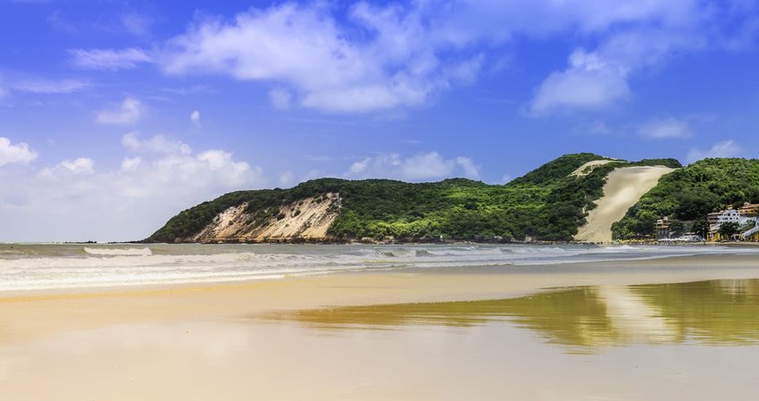 Ponta Negra dunes beach in city of Natal, Brazil