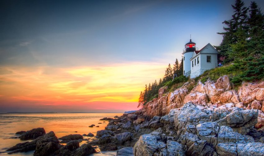 Lighthouse at Acadia National Park, Maine