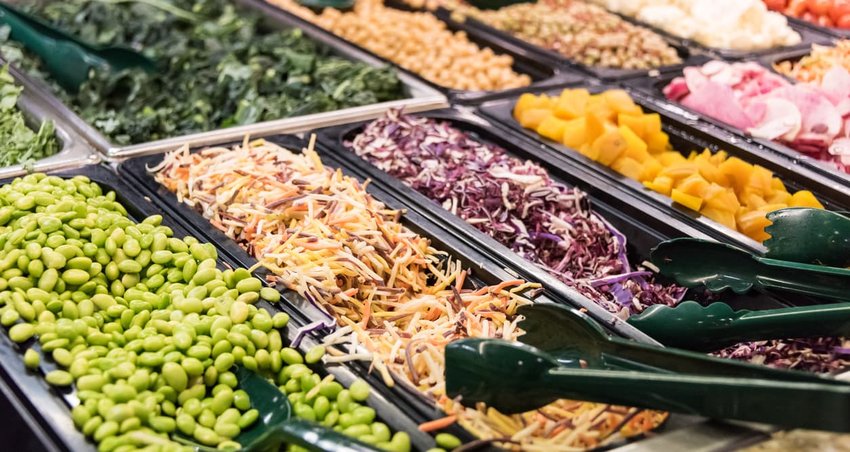 image of salad bar offerings