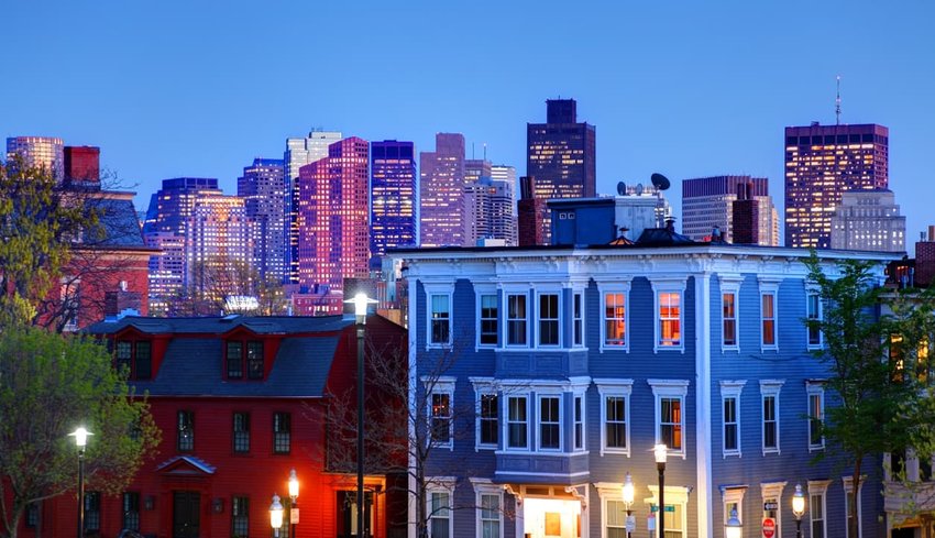 Buildings in the Charlestown neighborhood of Boston