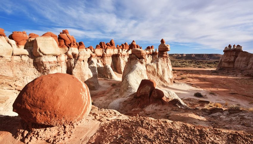 Blue Canyon located in the Native American reservation near Tuba City, Arizona