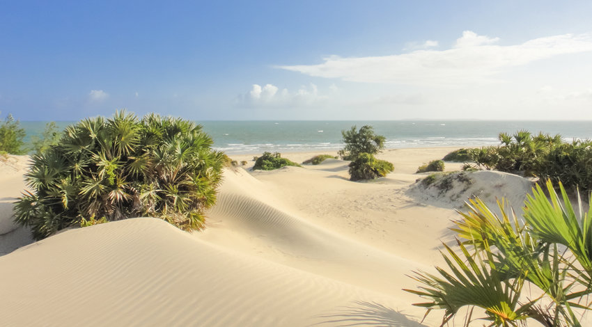 Shela beach in Lamu. Kenya