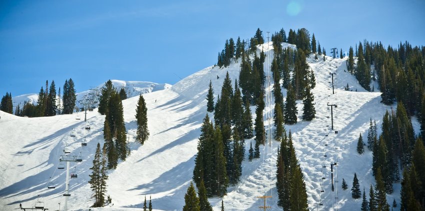 Ski Resort on a Sunny Day