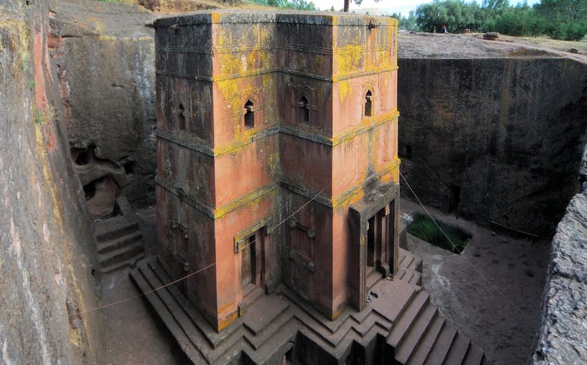 Lalibela, Ethiopia: rock-hewn Church of Saint George