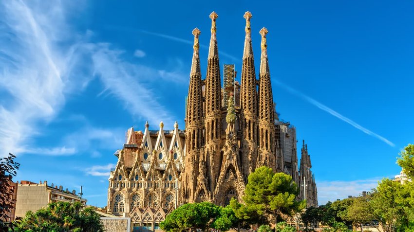 Sagrada Familia cathedral in Barcelona