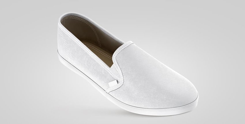 canvas slip-on shoe