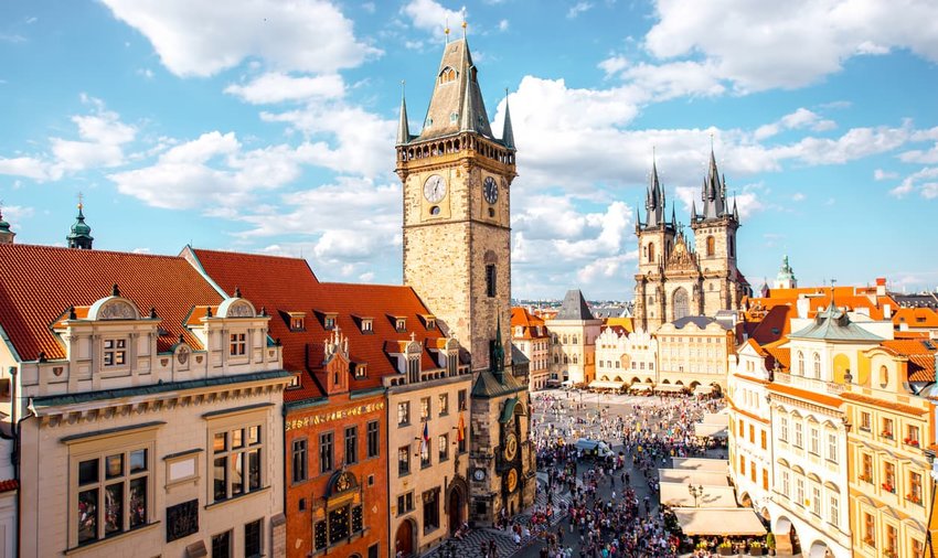 Prague cityscape view, Prague, Czech Republic