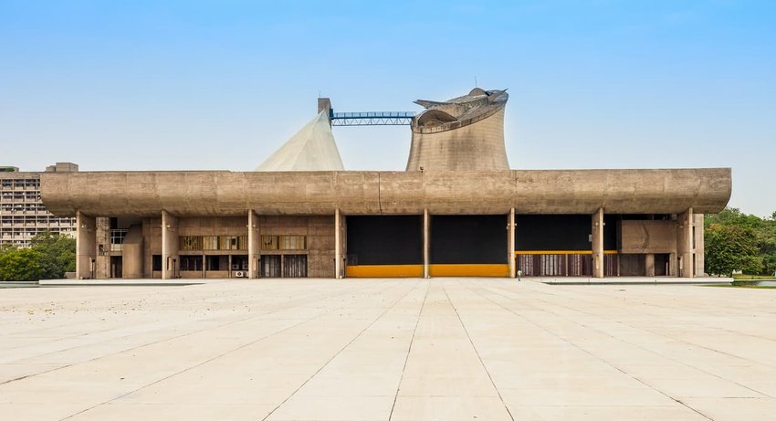 The Assembly Building in the Capitol Complex of Chandigarh, India