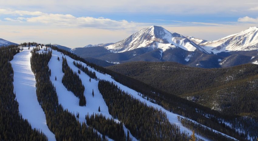 North Peak ski run at Keystone Ski Resort in Colorado