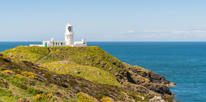 Strumble Head Lighthouse, Pembrokeshire, Wales, UK