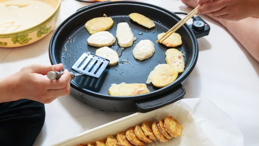 traditional Korean food jeon for Chuseok, Korean Thanksgiving Day