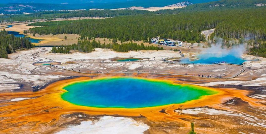 Grand Prismatic Spring in Yellowstone National Park