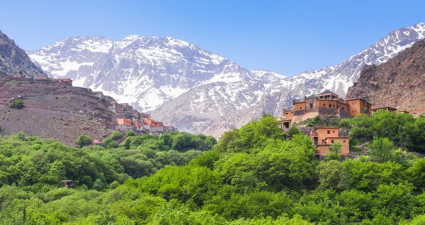 Kasbah du Toubkal, Imlil in the Atlas Mountains (Morocco)