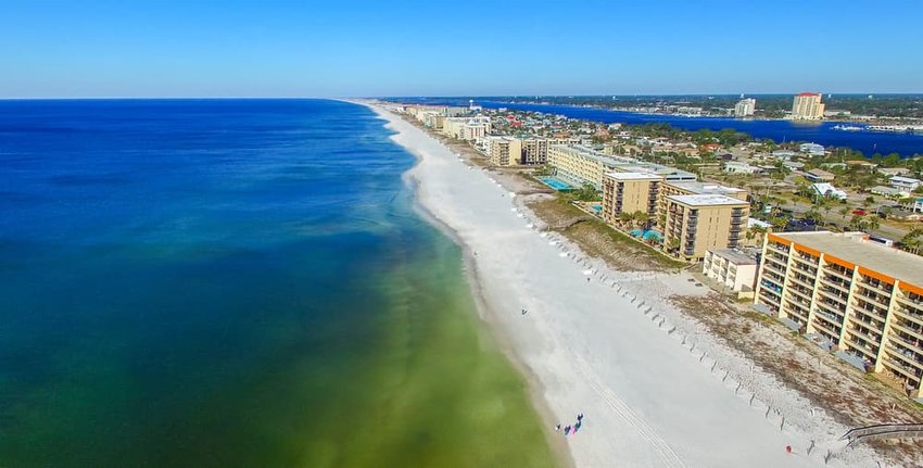 Aerial view of city. Fort Walton Beach, Florida