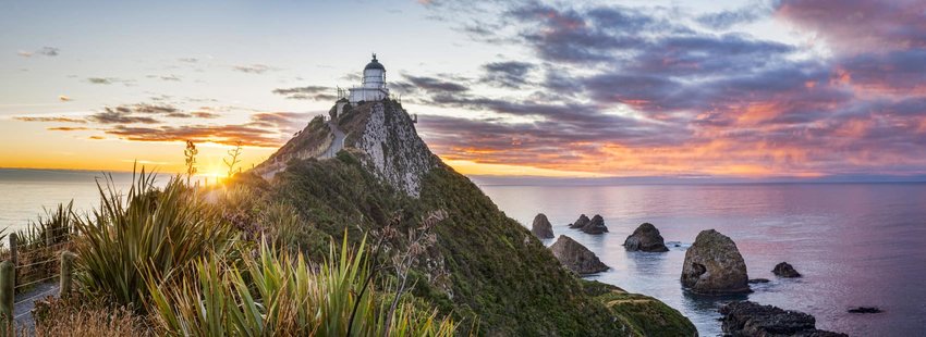 Sunset at Nugget Point