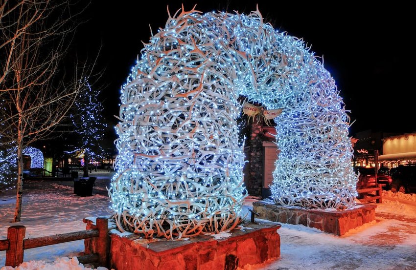 Antler Arches in Jackson Hole, Wyoming