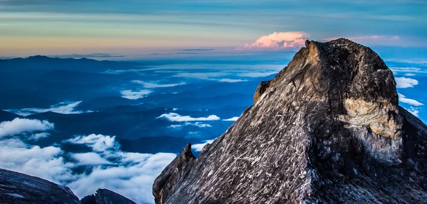 The Summit of  Mount Kinabalu in Borneo, Malaysia