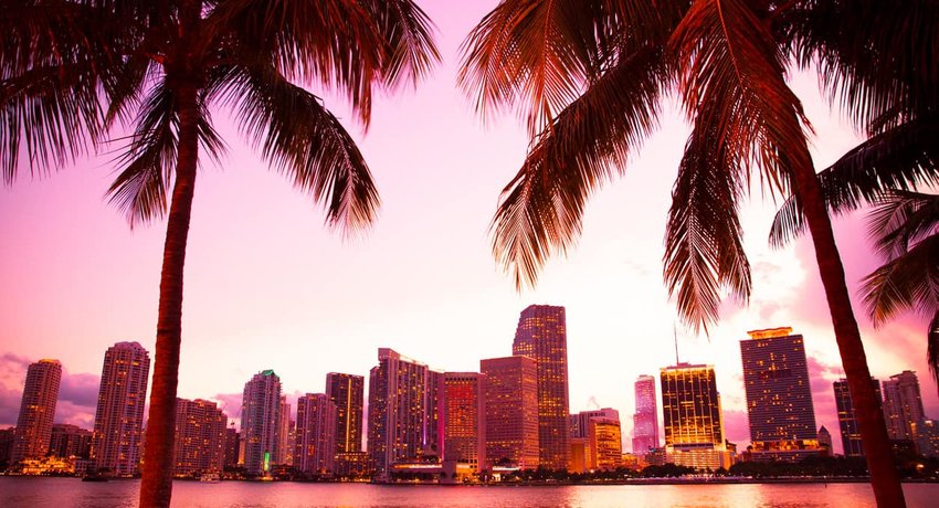 miami at sunset