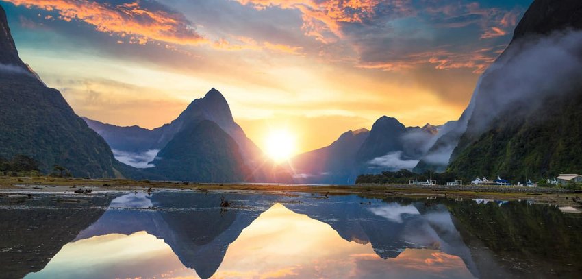 The Milford Sound fiord, New Zealand