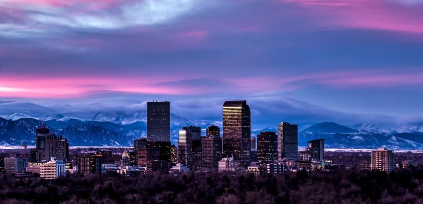 Denver Sunset Skyline