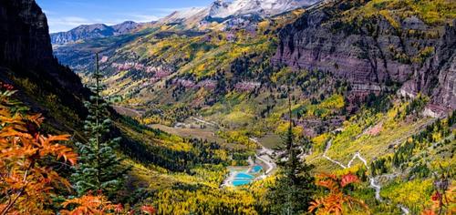 Mountain Views Looking at Town of Telluride