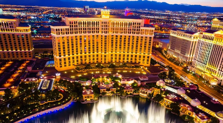 Musical fountains at Bellagio Hotel & Casino, Las Vegas, Nevada