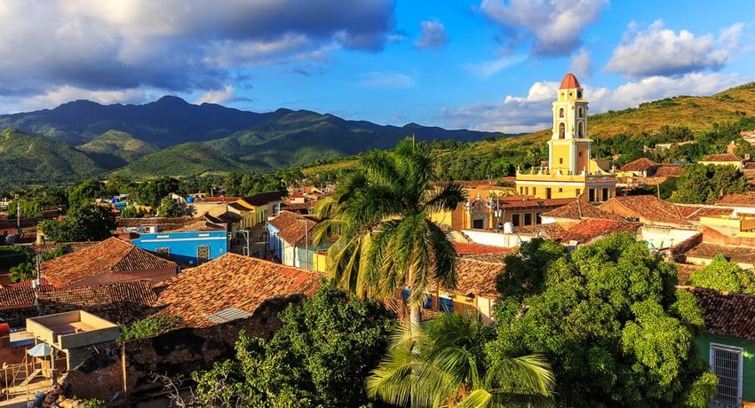 View over the city Trinidad on Cuba