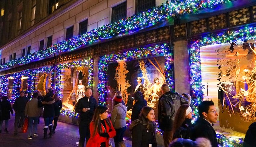 Saks Fifth Avenue’s magical holiday themed window display