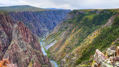 Photo of canyon river running through Black Canyon of the Gunnison National Park