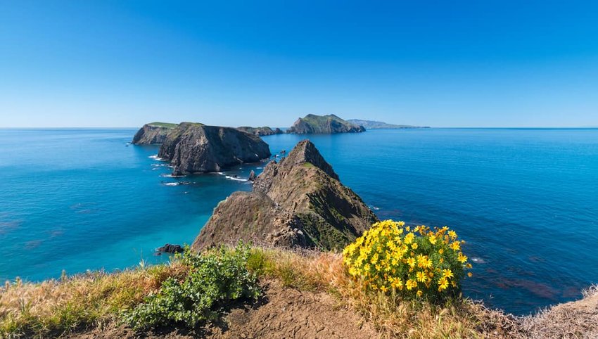 Photo of mountainous islands in Channel Islands National Park