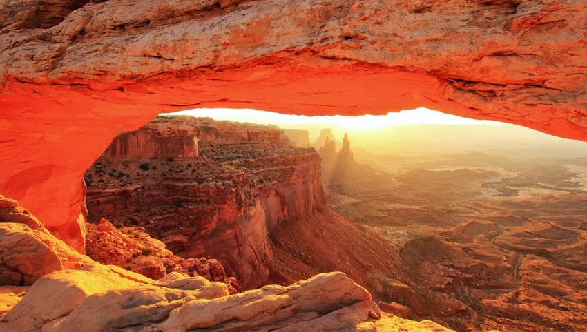 Photo of mountains in Canyonlands National Park