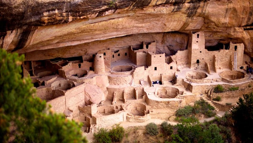 Photo of rock buildings in Mesa Verde National Park