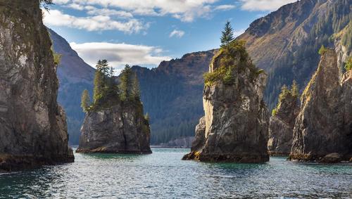 Photo of beautiful fjords in Kenai Fjords National Park