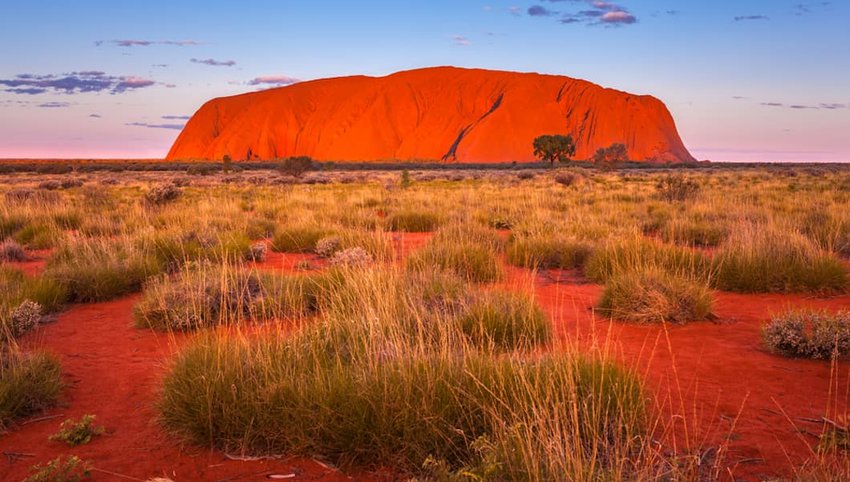 Photo of giant rock in Northern Territory, Australia