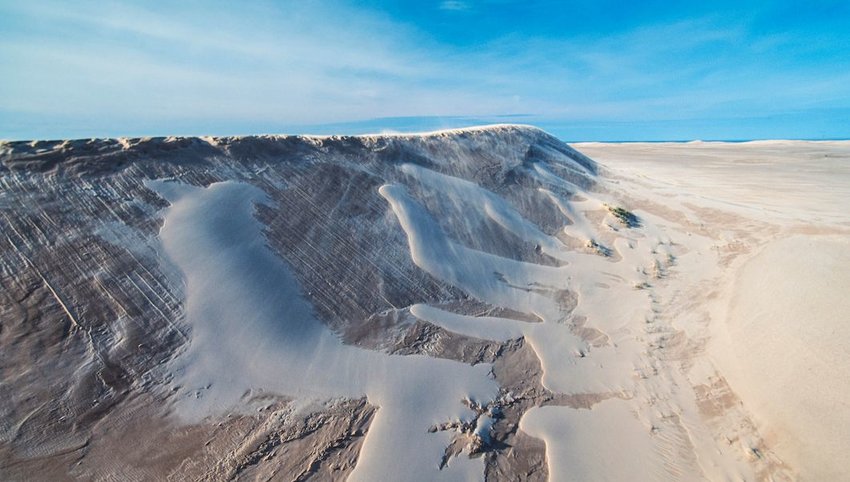 The Rolling Athabasca Sand Dunes Some Of Which Rise To Up To 98ft