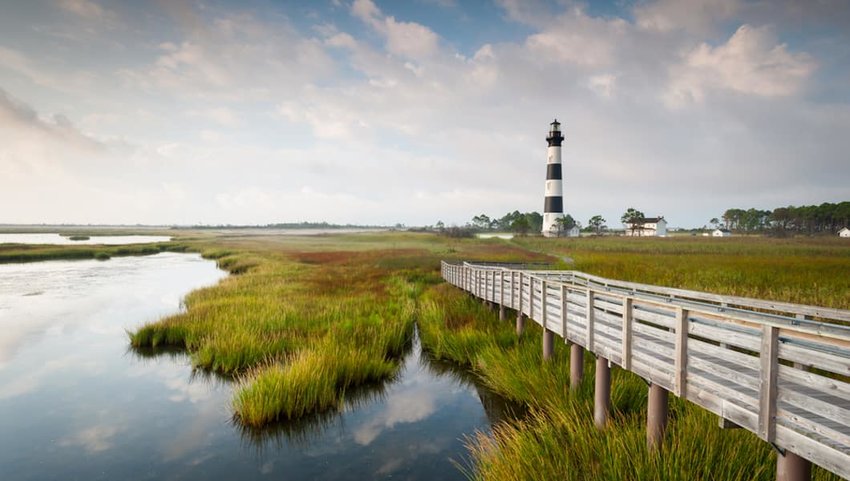 lighthouse-on-the-outer-banks-Cape-Hatteras-National-Seashore