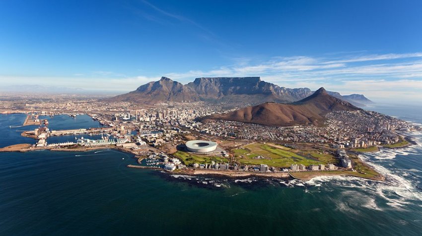 Aerial view of Cape peninsula