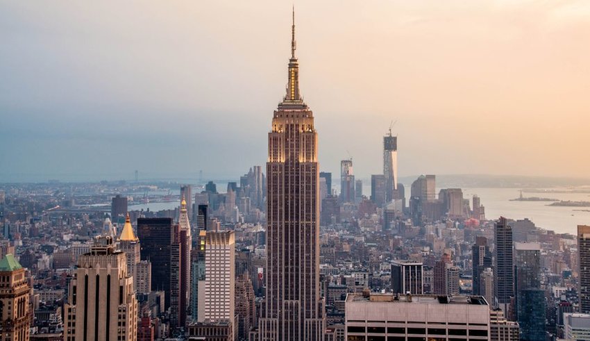 Empire State Building in NYC skyline