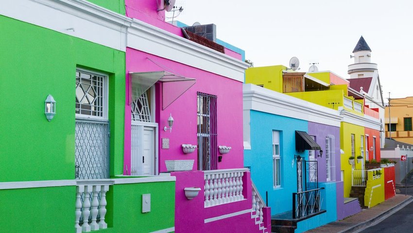 The self-catering accommodation "Green House" is set among colorful18th century houses in the historic Muslim neighborhood of Bo-Kaap, or the Malay Quarter