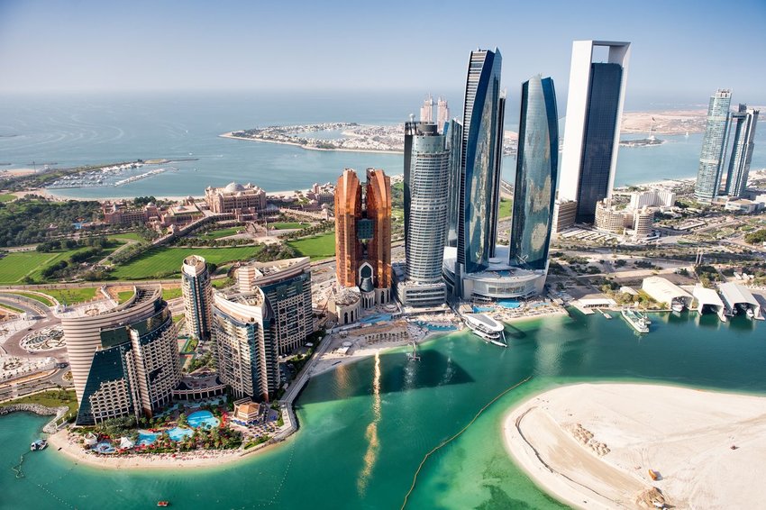 Aerial photo of Abu Dhabi