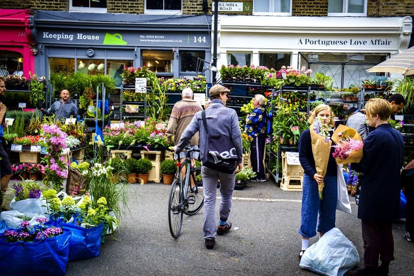 Columbia Road in London, England