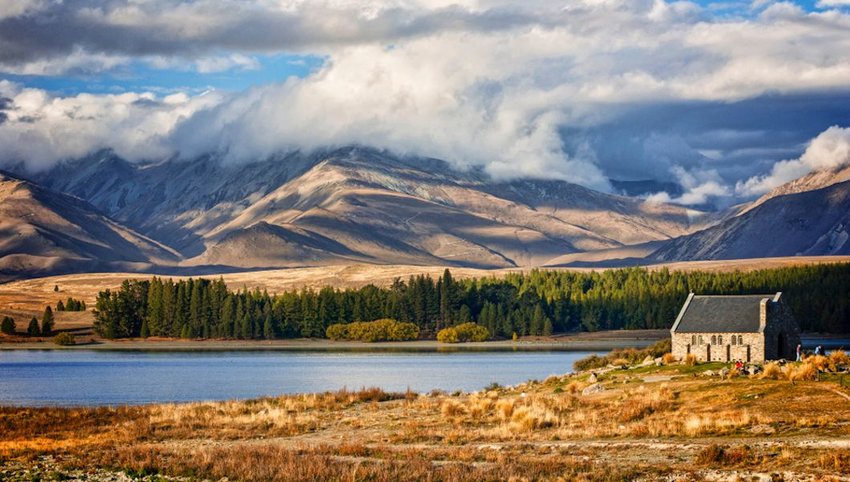 Lake Tekapo and the Church of the Good Shepherd