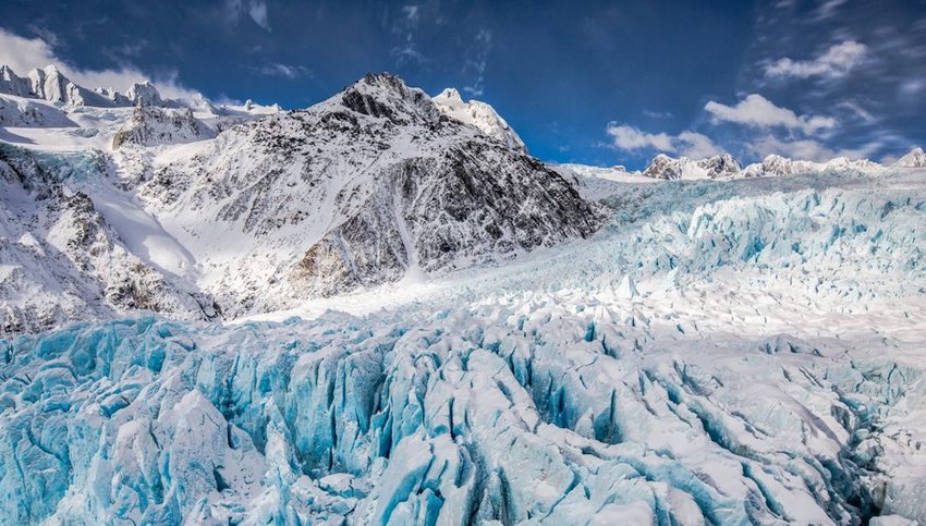 View of Franz Josef Glacier, New Zealand