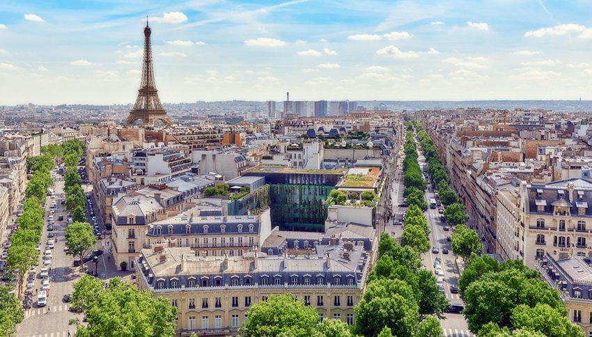 panoramic view of Paris