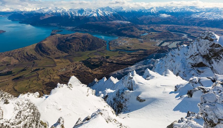 View from top of the Remarkbles Mountain, Queenstown