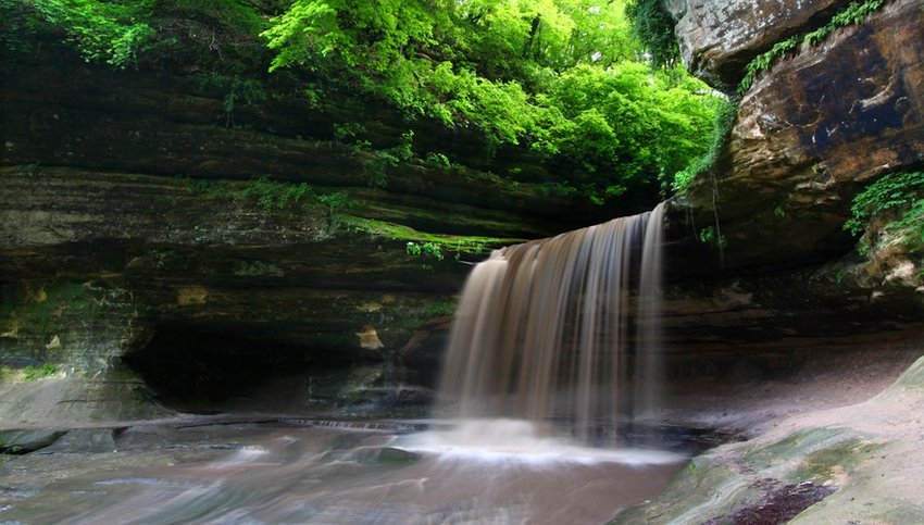Waterfall at Starved Rock State Park