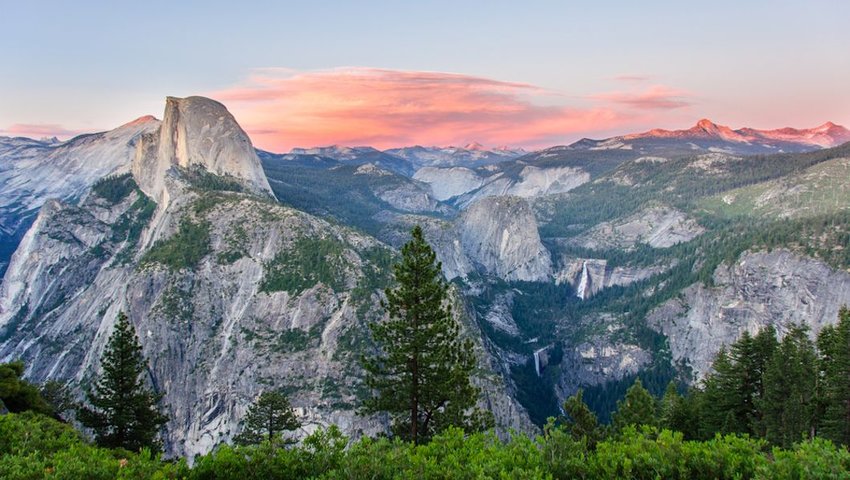 View of Valley of the Yosemite National Park